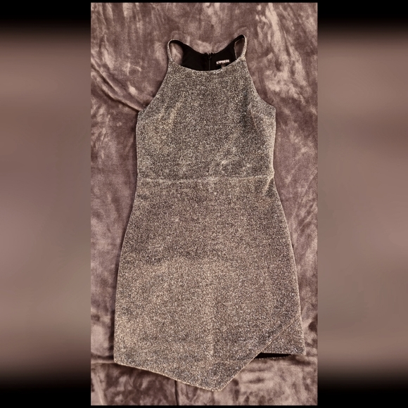 Metallic Asymmetrical Dress - Picture 1 of 3